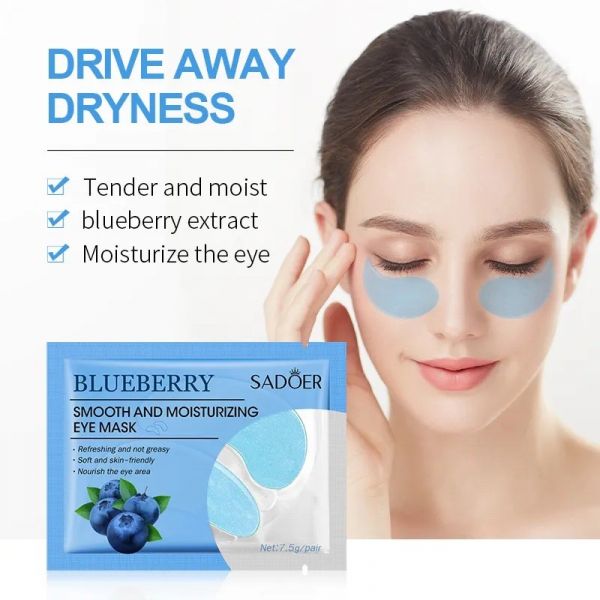 SADOER Hydrogel eye patches for wrinkles, bruises, swelling, dark circles under the eyes with extract
